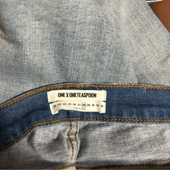 One Teaspoon Freebirds II Low Waist Skinny Denim Cobaine 28 - Picture 8 of 10